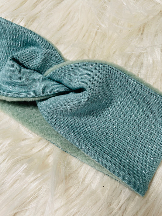 Stirnband Glitzer Mint