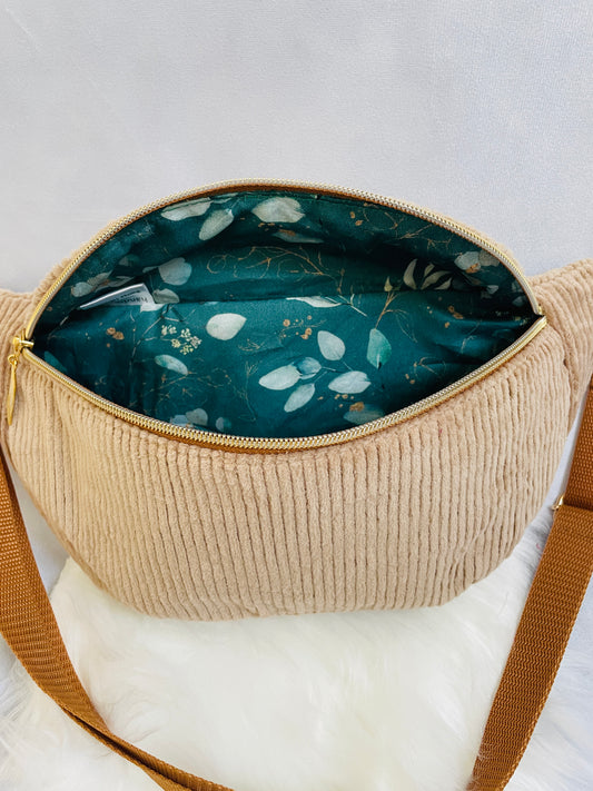 Gürteltasche Cord Beige