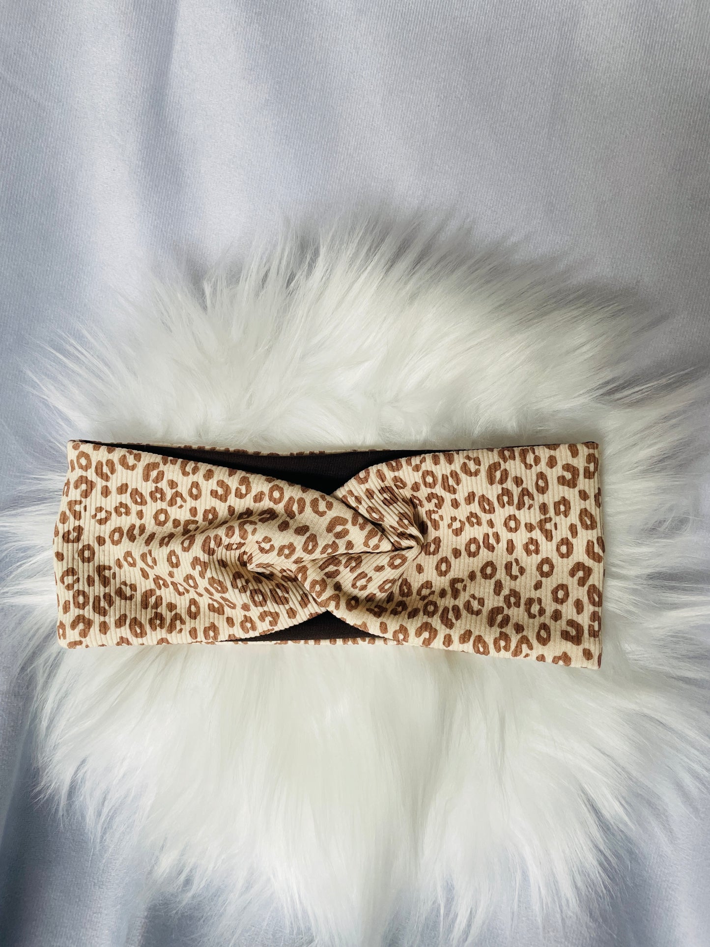 Stirnband Leo Ripp Beige