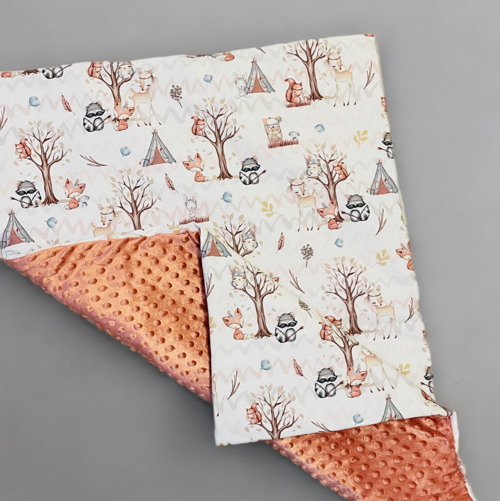Kuscheldecke Waldfreunde Boho