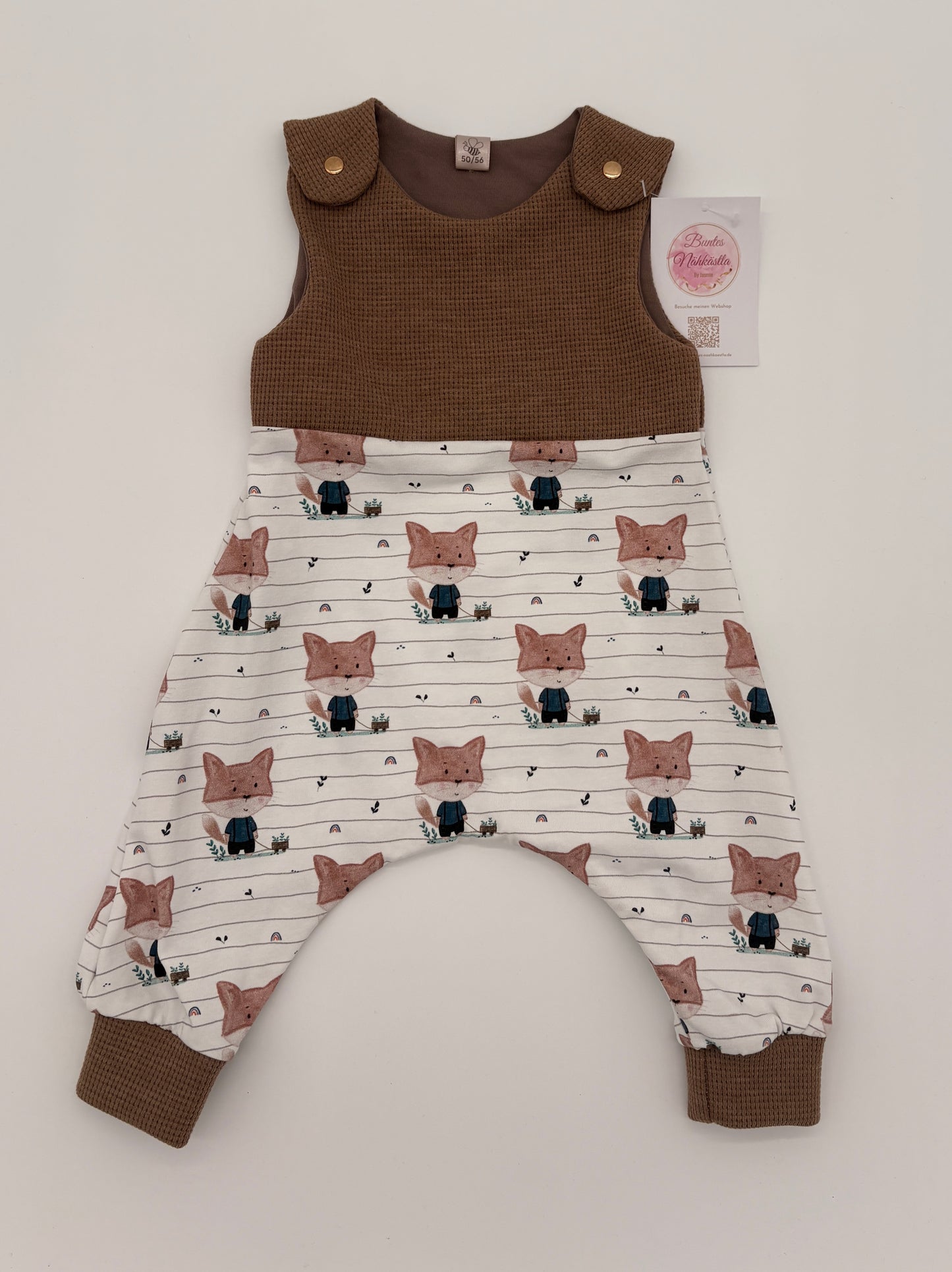 Strampler Fuchs und Regenbogen