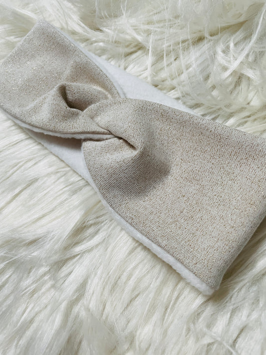 Stirnband Glitzer Sand Gold