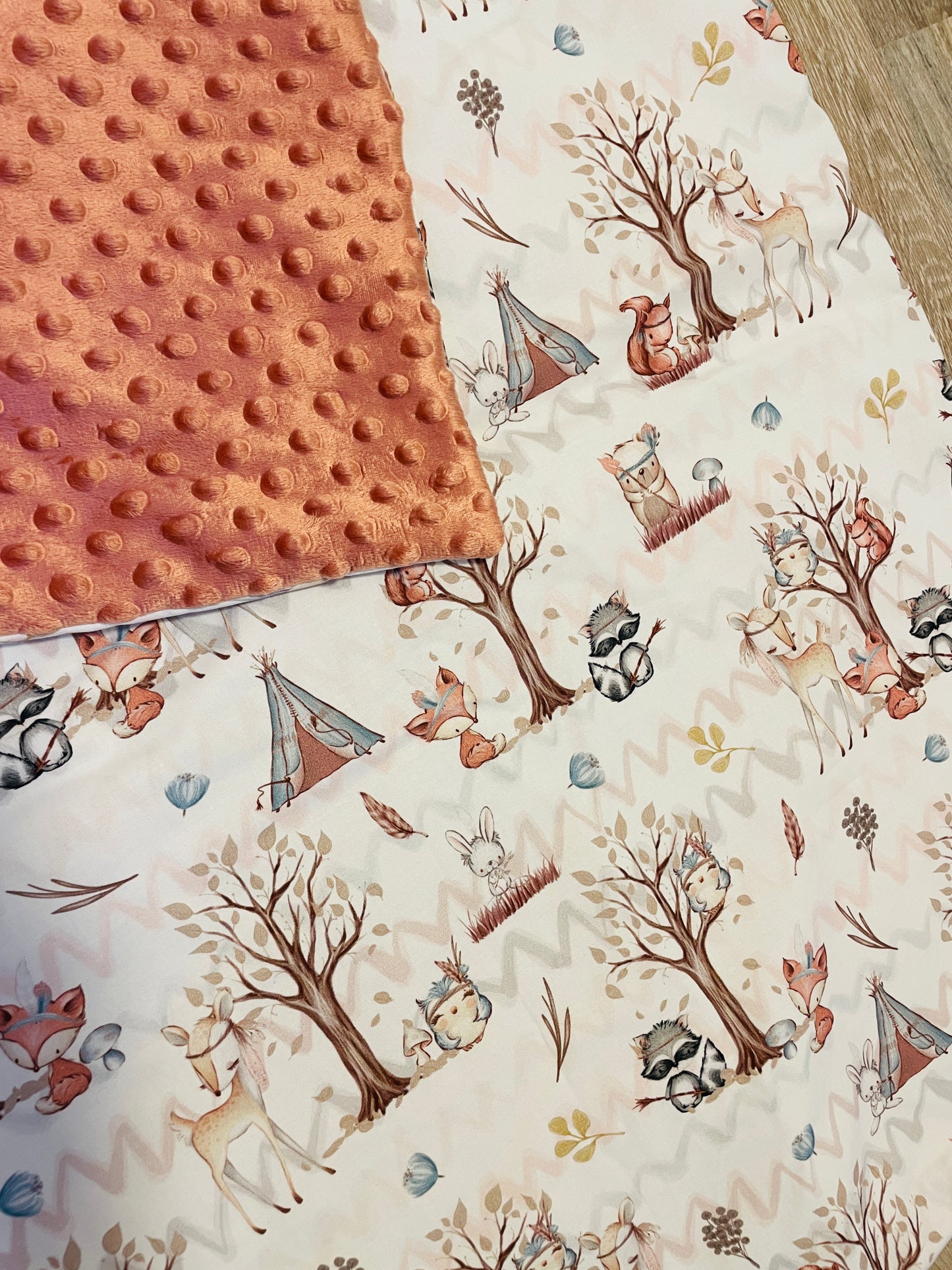 Kuscheldecke Waldfreunde Boho