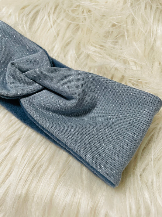 Stirnband Glitzer Blau