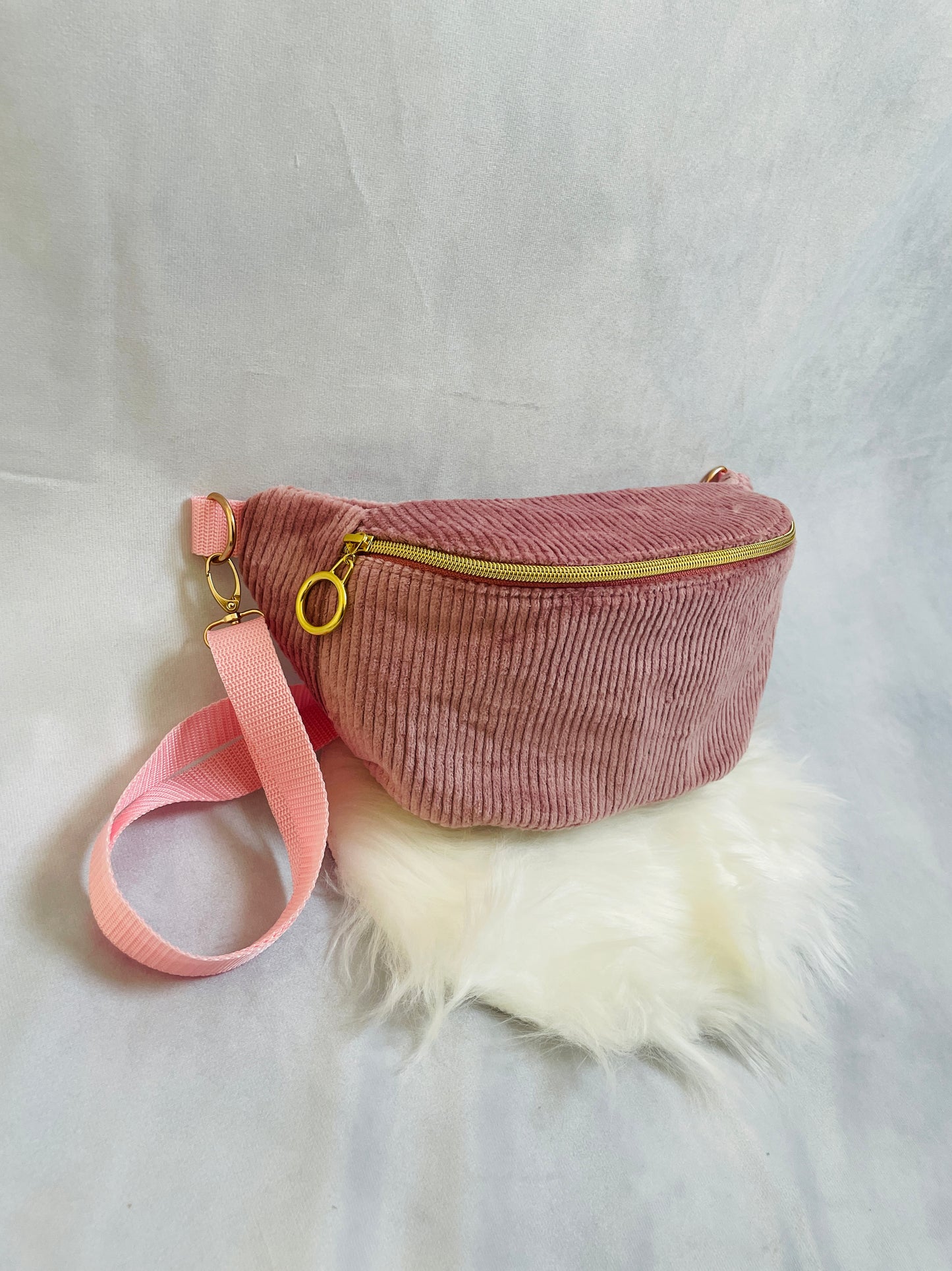 Gürteltasche Cord Rosa