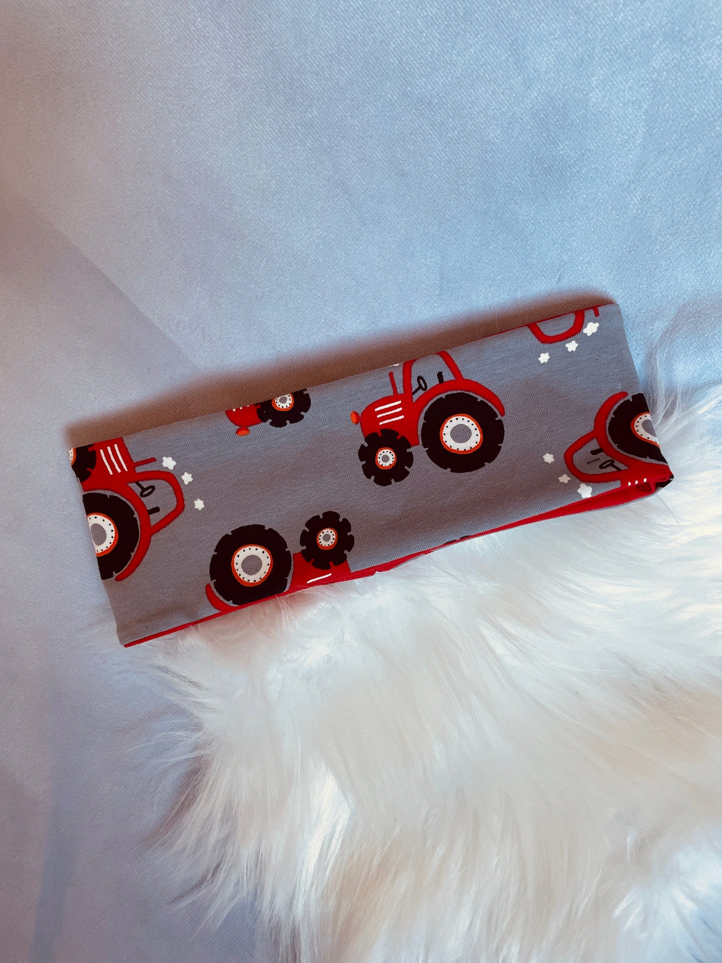 Stirnband roter Traktor