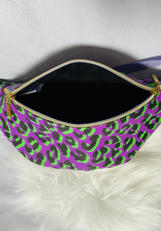 Gürteltasche Leo Lila, schwarz, grün