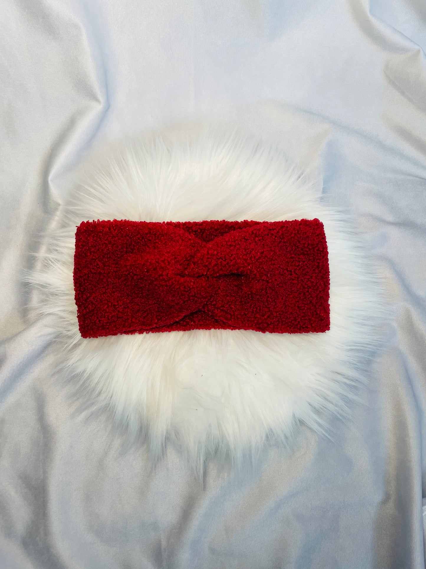 Stirnband Boucle Dunkelrot