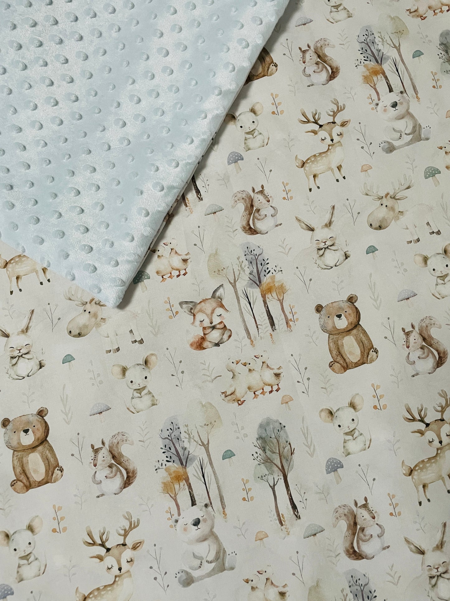 Kuscheldecke Waldfreunde Winter