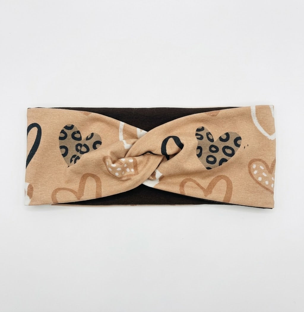 Stirnband Herzen Leo