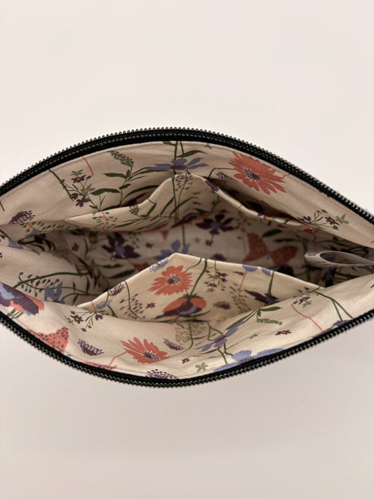 Kosmetiktasche Cord Lavendel