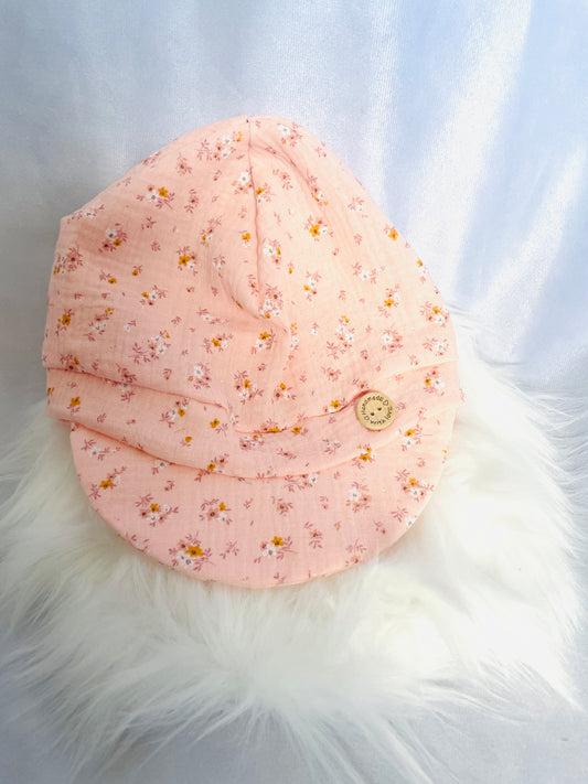 Sommercap rosa Blumen