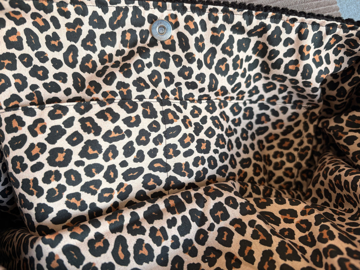 Shopper Cord Schwarz