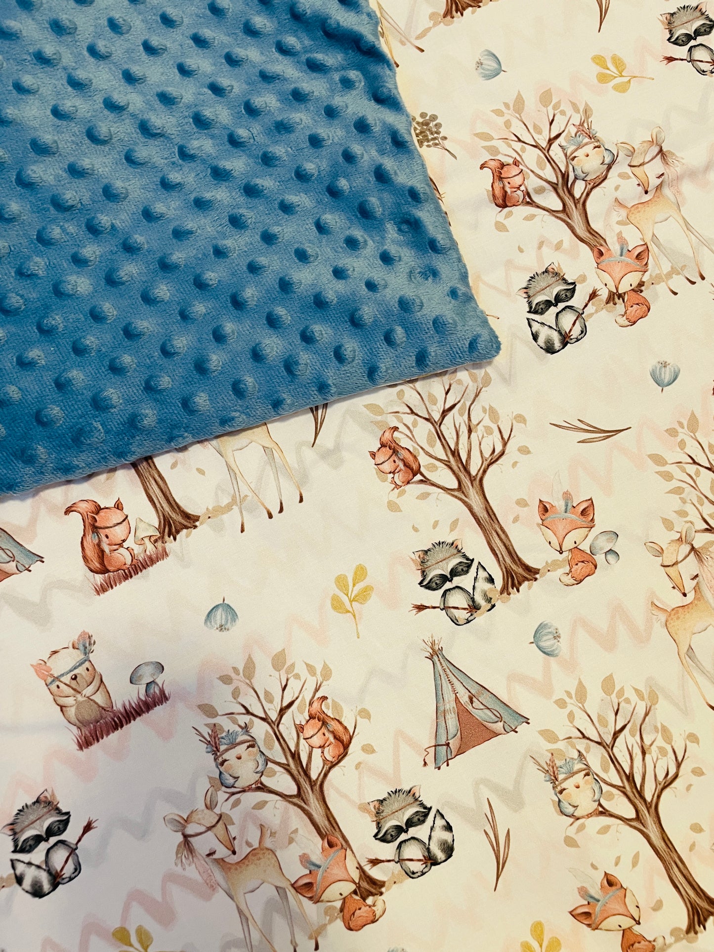 Kuscheldecke Waldfreunde Boho