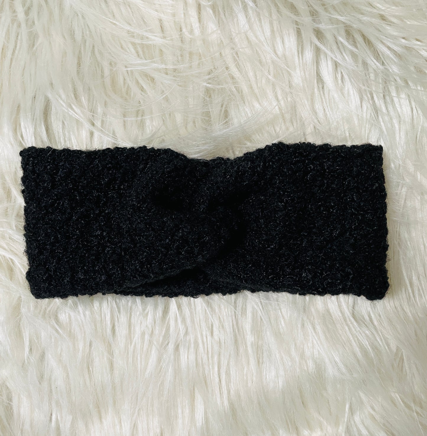 Stirnband Boucle Schwarz