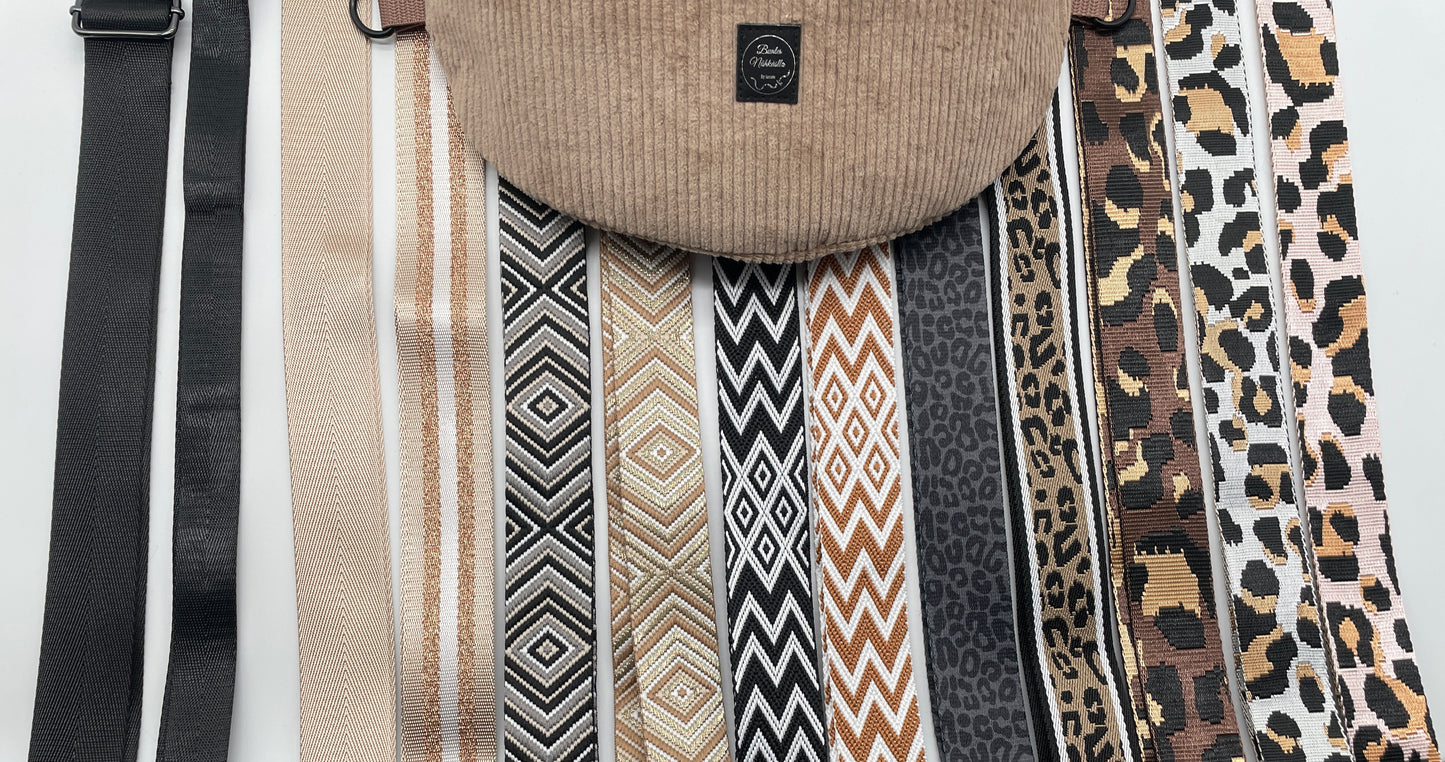 Crossbody Bag Cord Beige