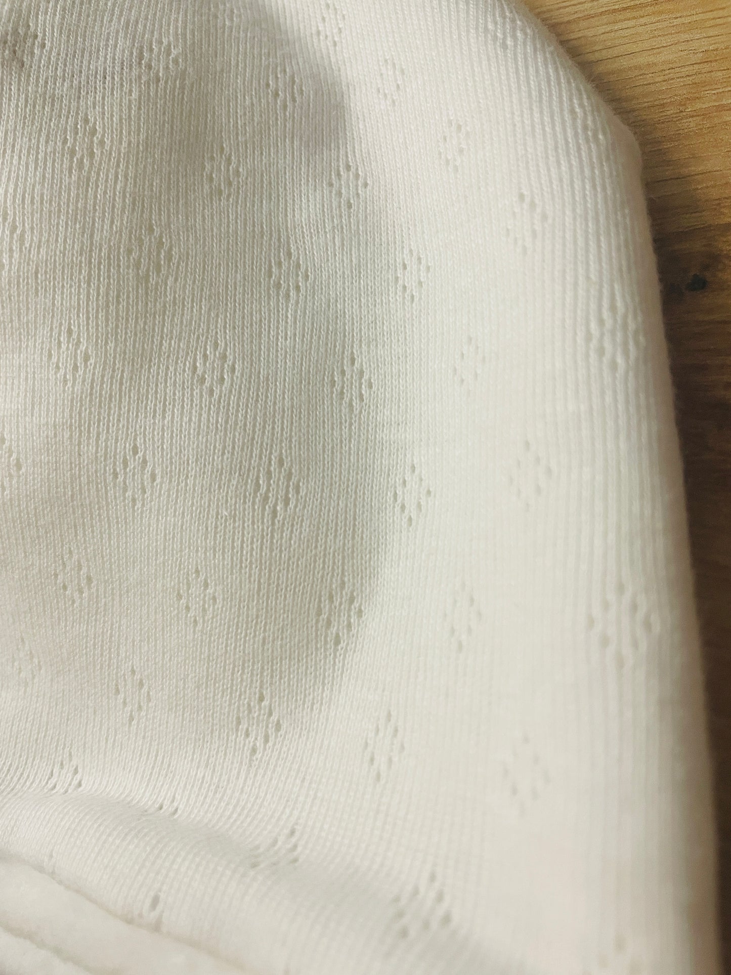 SALE! Mütze und Dreieckstuch Feinstrick Lochmuster Weiß