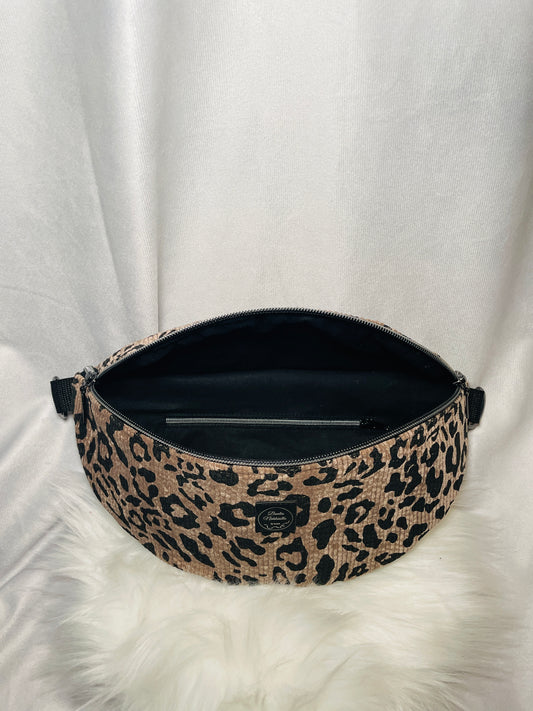 Crossbody Bag Cord Leo braun