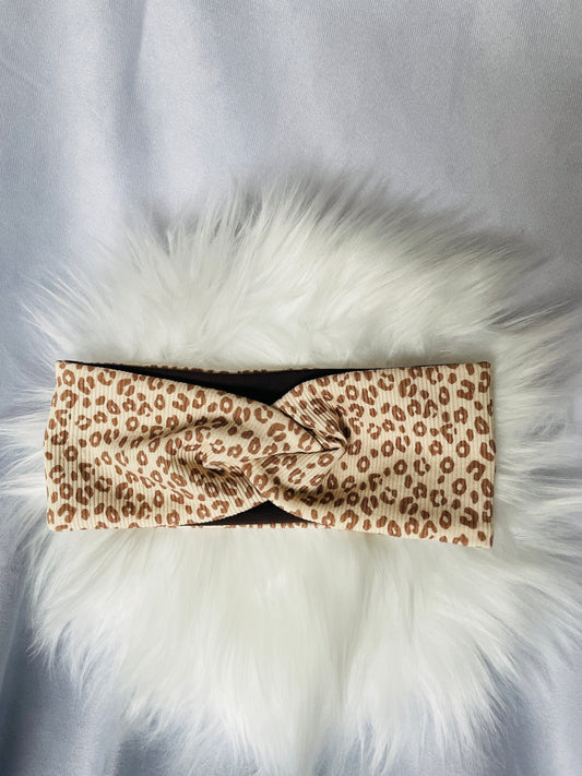 Stirnband Leo Ripp Beige