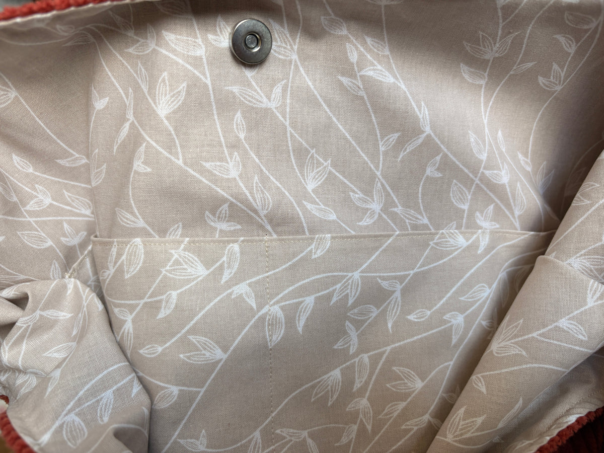 Shopper Cord Rostrot