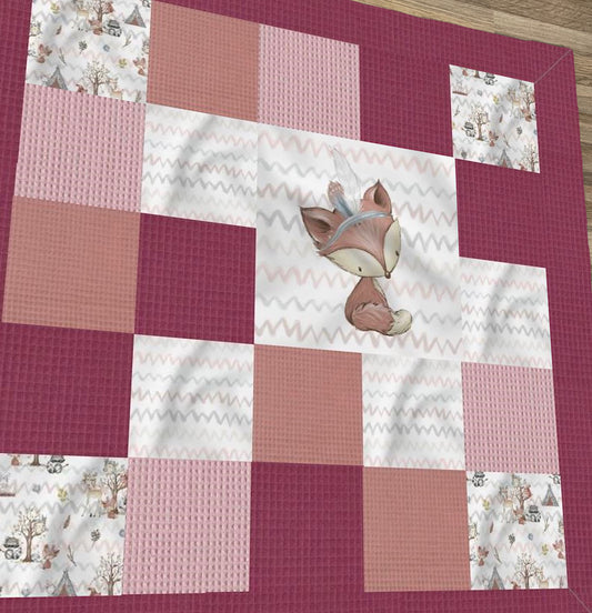 Patchwork-Krabbeldecke Fuchsfreund