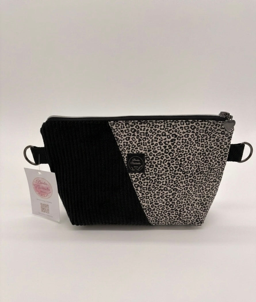 Tasche Cord Leo schwarz