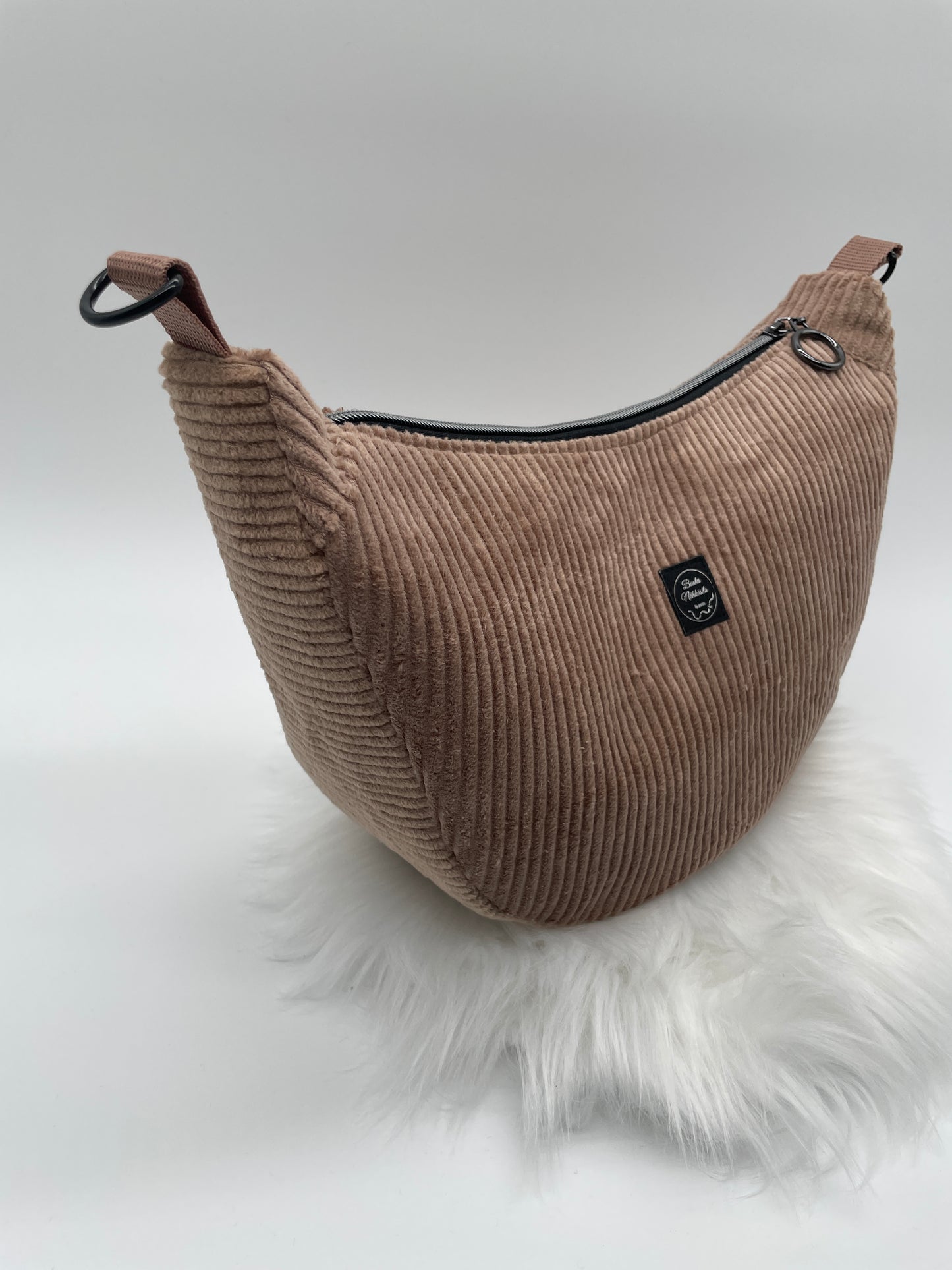 Halfmoon Bag Cord Beige
