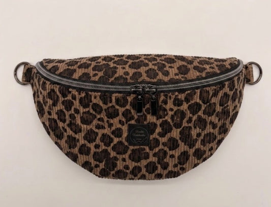 Crossbody Bag Cord Leo braun