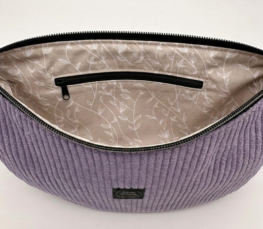 Halfmoon Bag Cord Lavendel