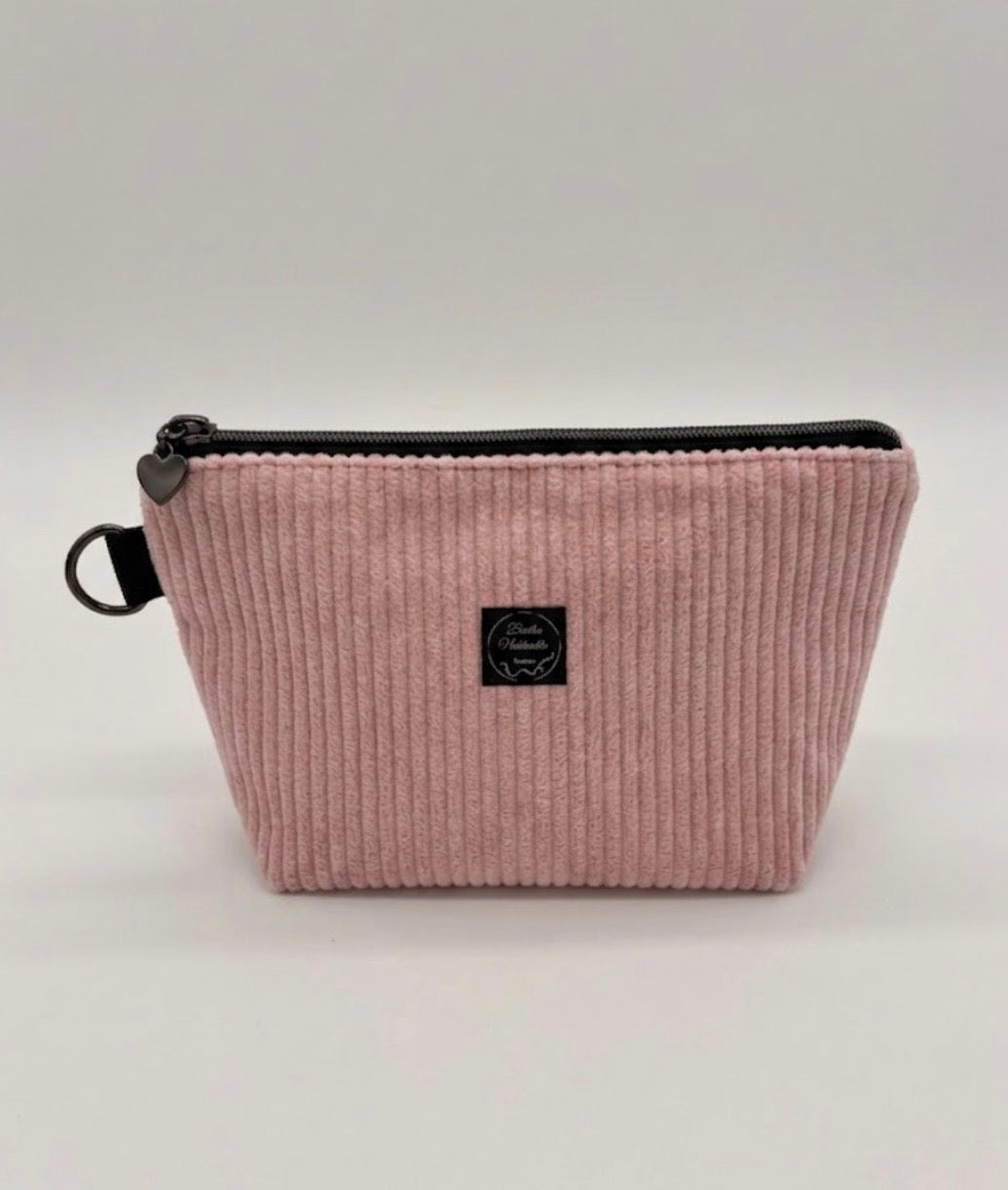 Kosmetiktasche Cord Rosa