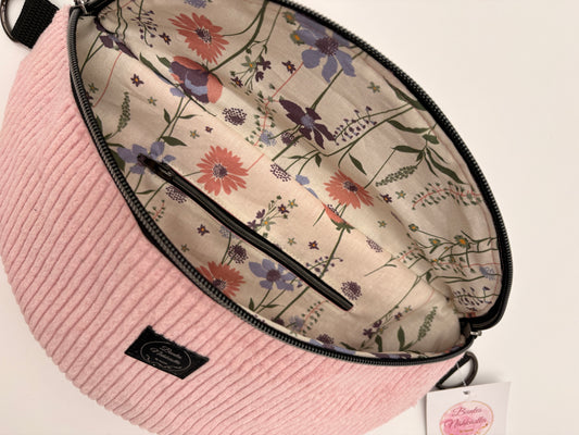 Crossbody Bag Cord Rosa