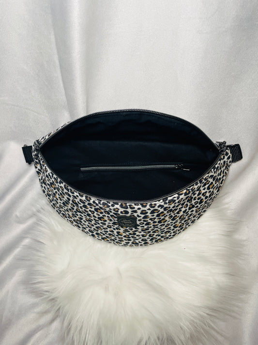 Crossbody Bag Cord Leo weiß