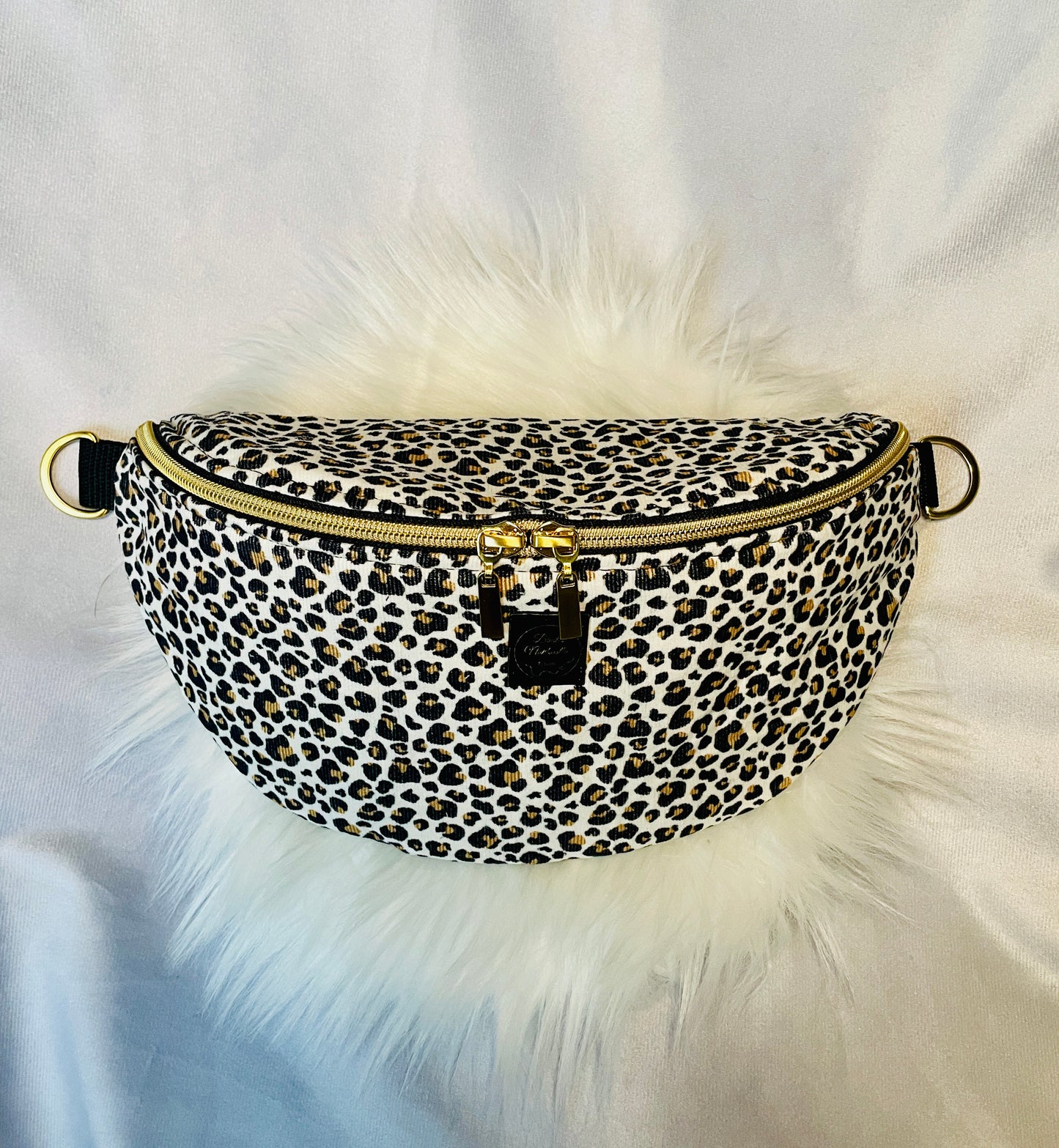 Gürteltasche Cord Leo weiß