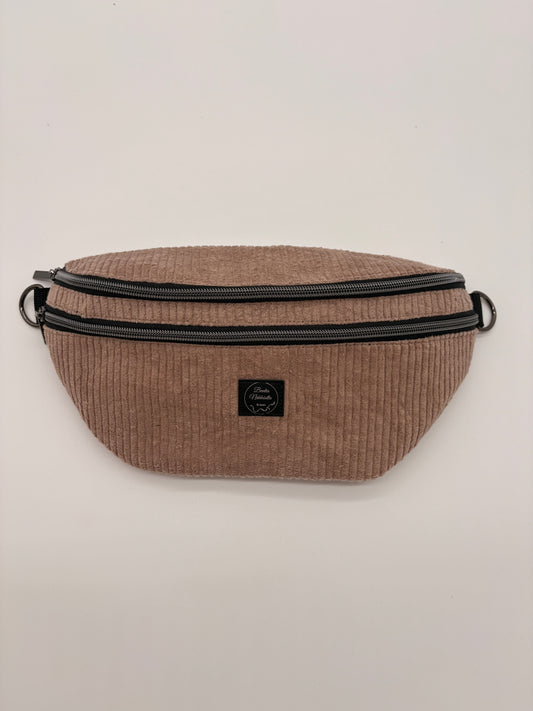 Crossbody Bag Cord Beige