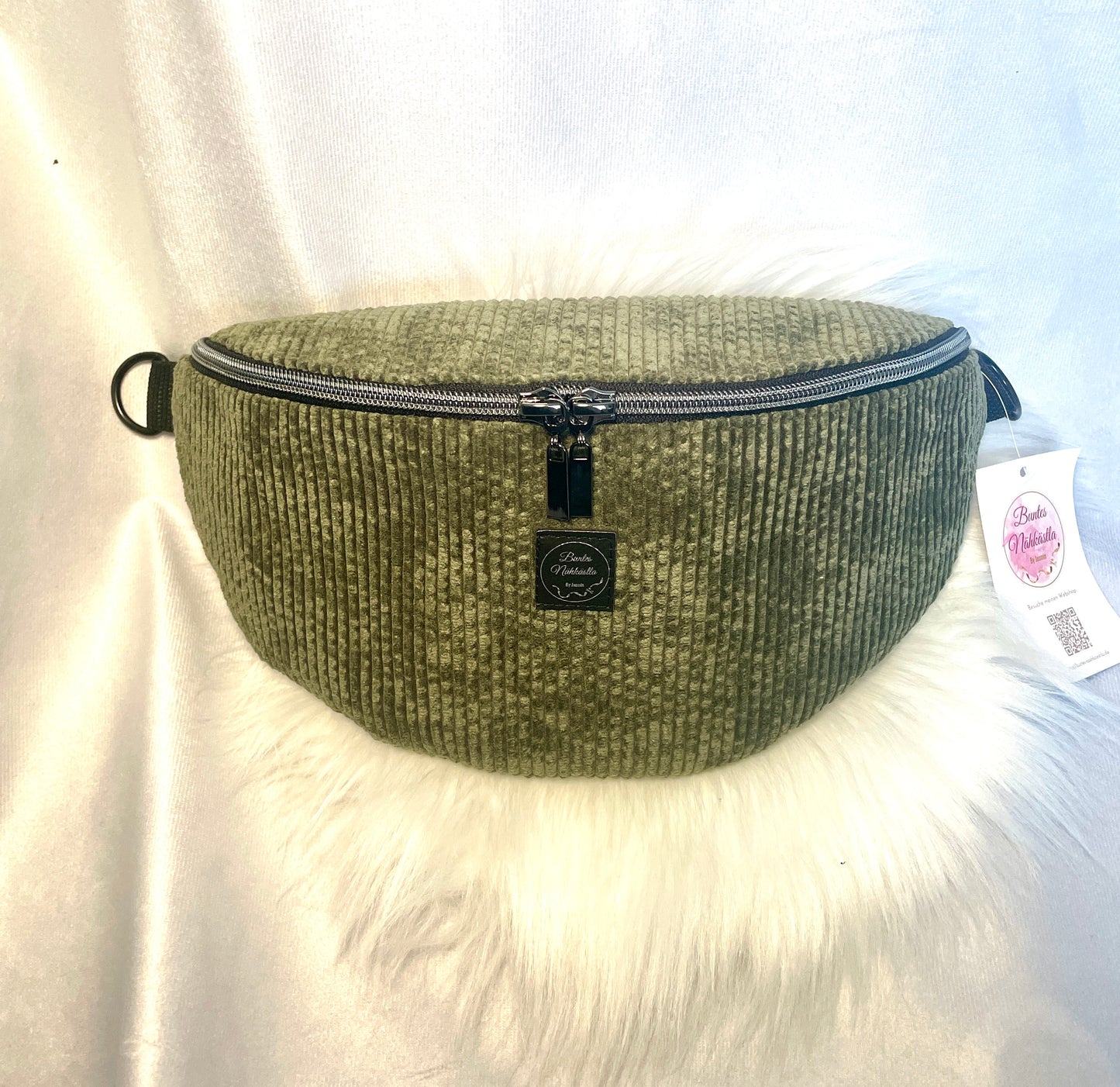 Crossbody Bag Cord Oliv
