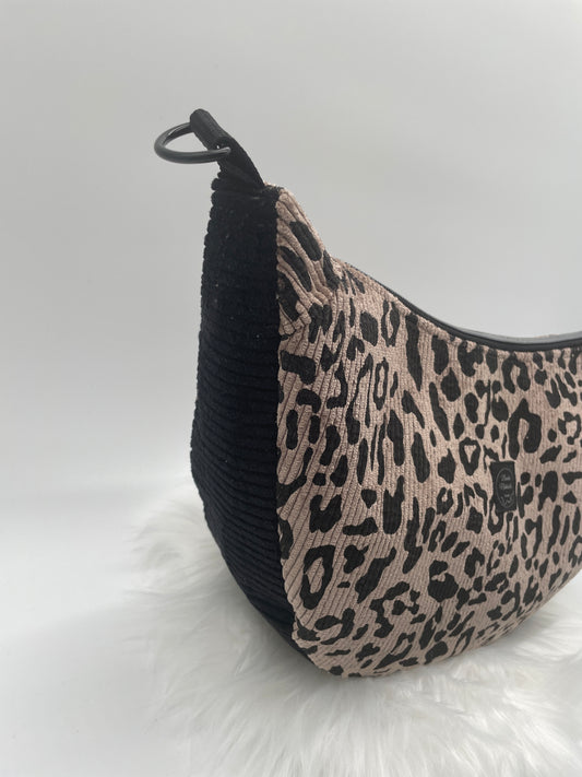 Halfmoon Bag Cord Leo braun