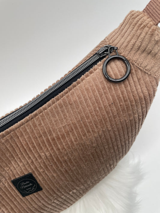 Halfmoon Bag Cord Beige