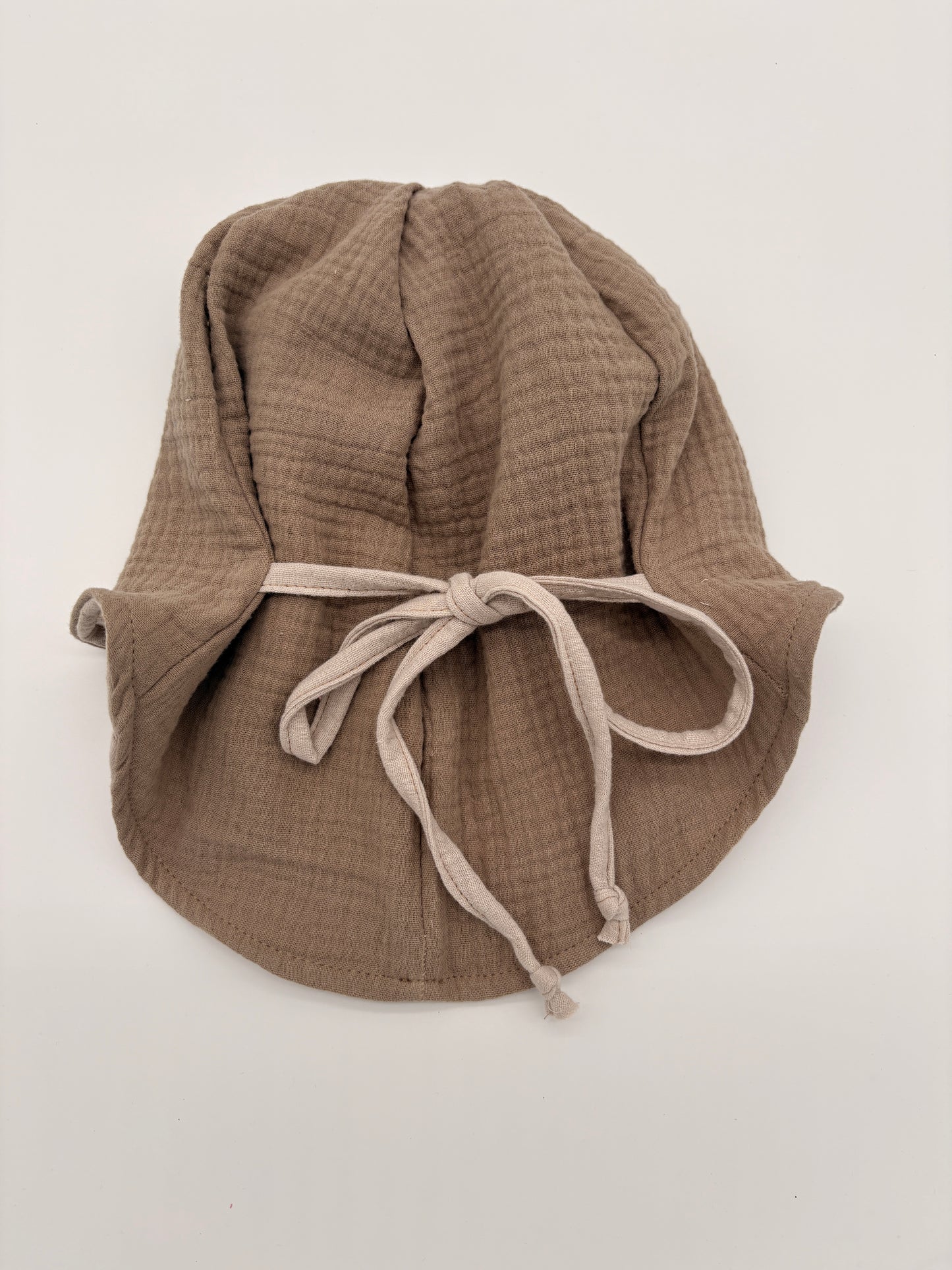 Sommermütze mit Nackenschutz Beige