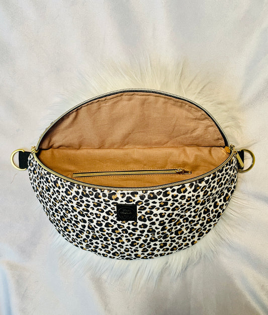 Gürteltasche Cord Leo weiß