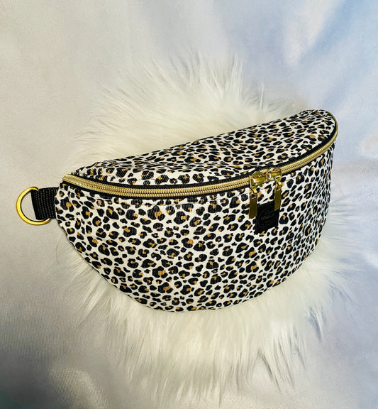 Gürteltasche Cord Leo weiß