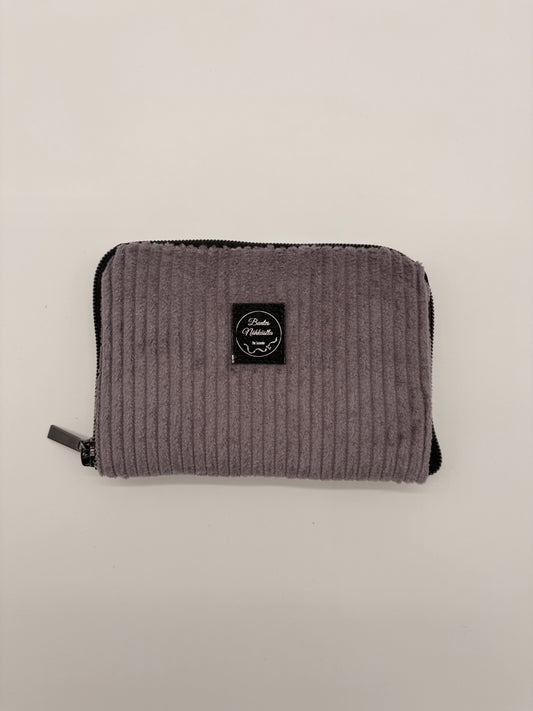 Geldbeutel Cord Grau