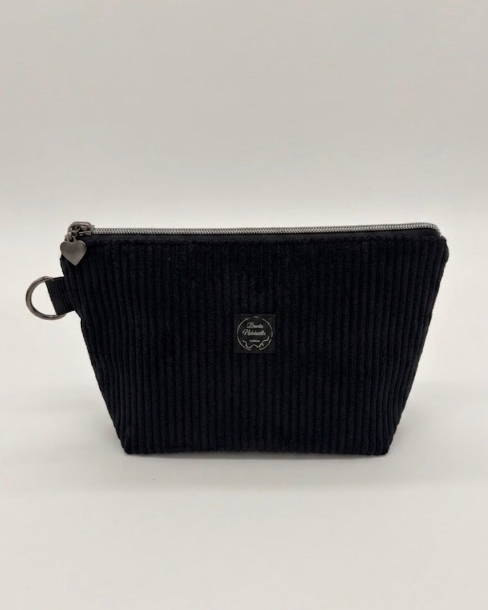 Kosmetiktasche Cord Schwarz