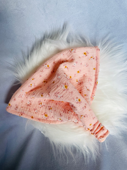 Bandana Haarband Blumen Rosa