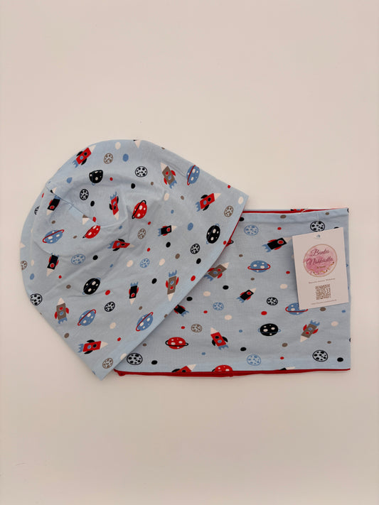 Mütze und Loop Weltraum