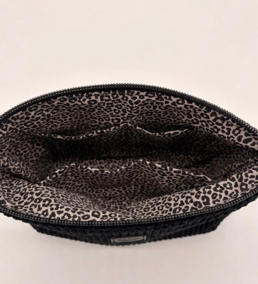 Kosmetiktasche Cord Schwarz