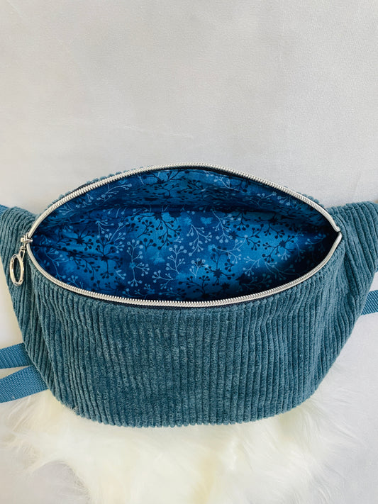 Gürteltasche Cord Dunkelblau