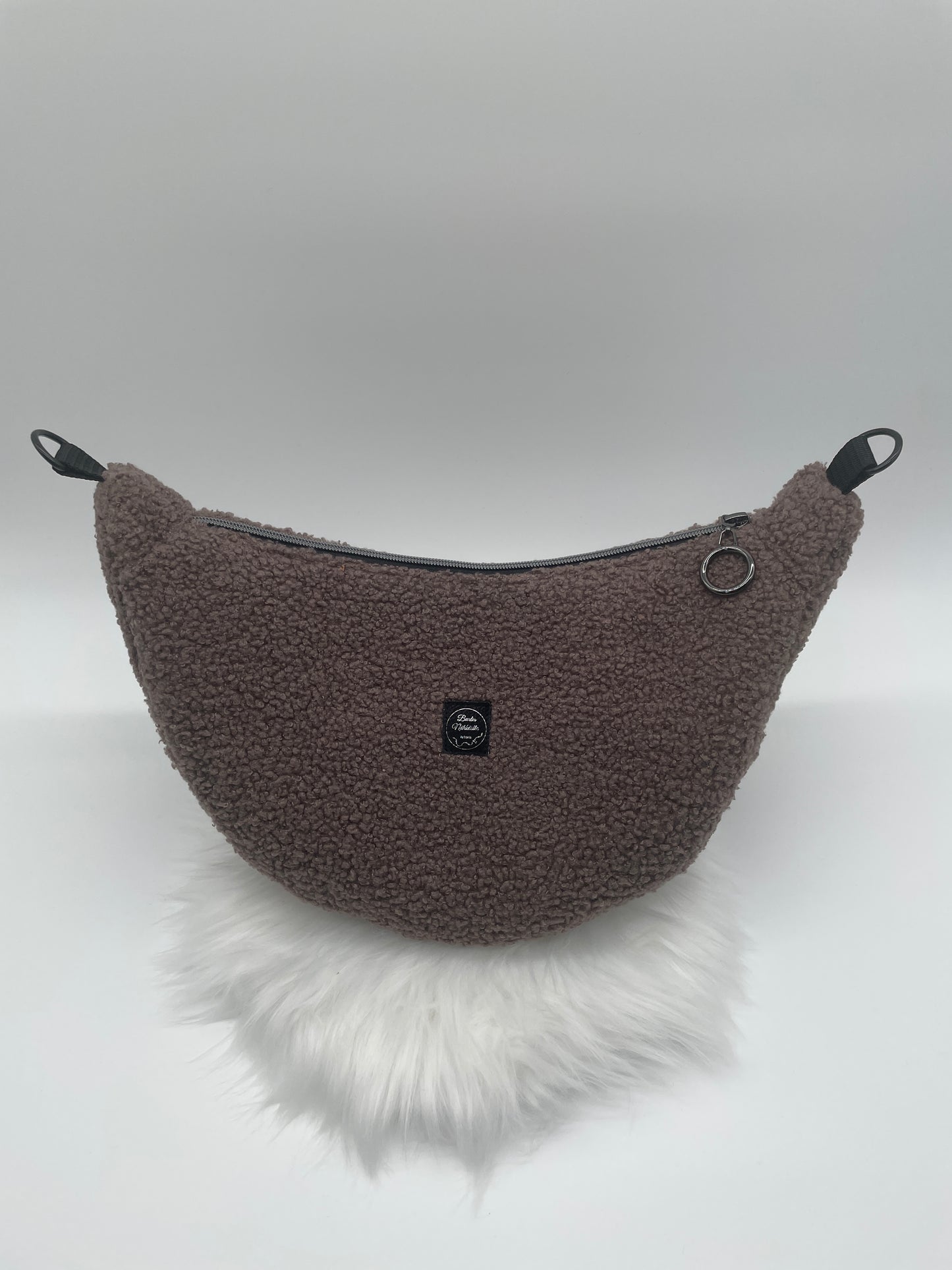 Halfmoon Bag Boucle Taupe