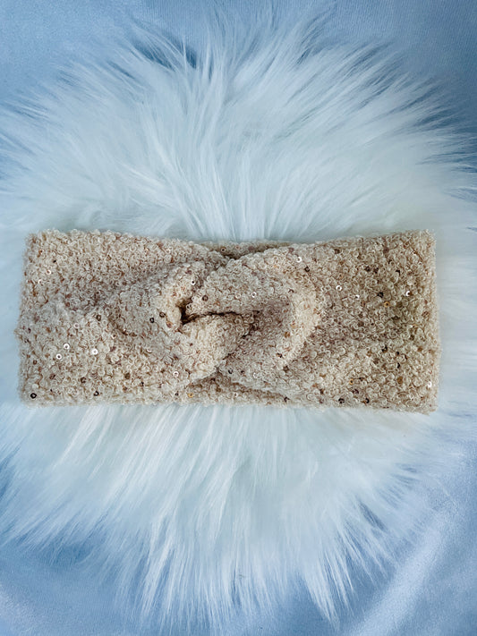 Stirnband Boucle Sand Glitzer
