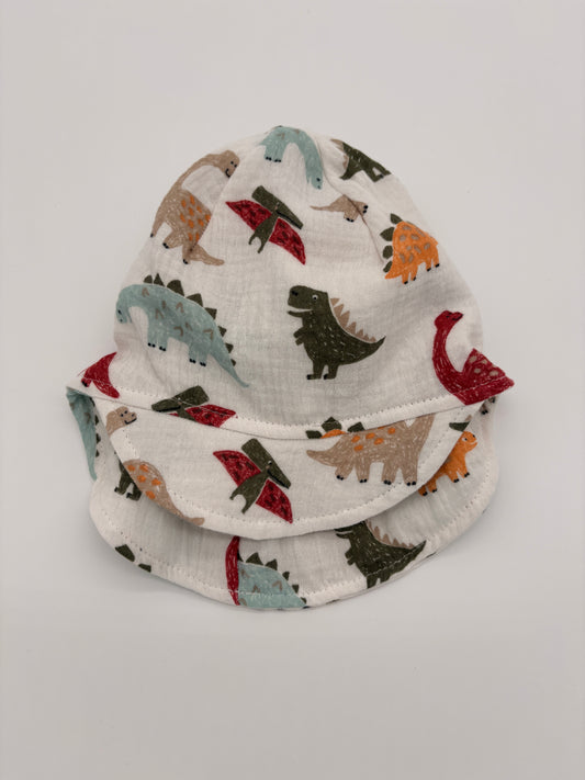 Sommermütze mit Nackenschutz Dino