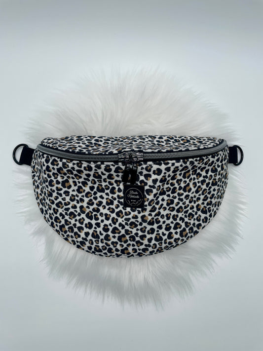 Crossbody Bag Cord Leo weiß